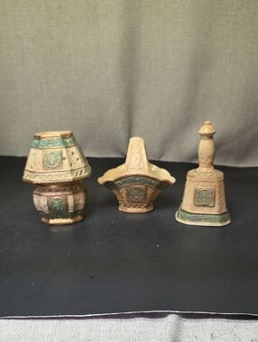 Chinese fine porcelain decorative‎ ceramic Tealight, Basket And Bell